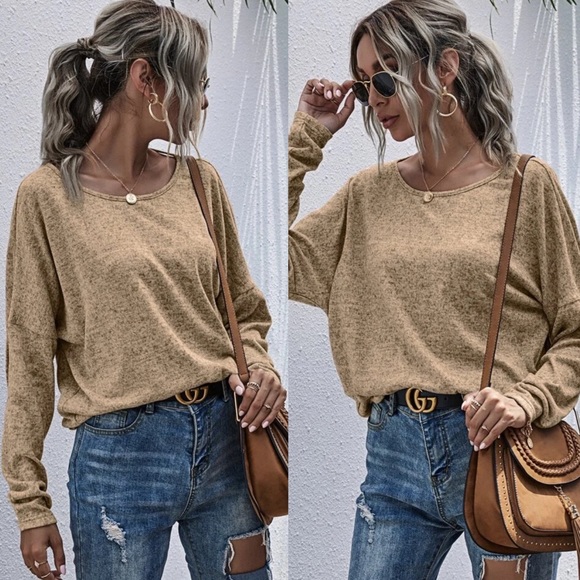 Khaki Open Back Top - Picture 2 of 3